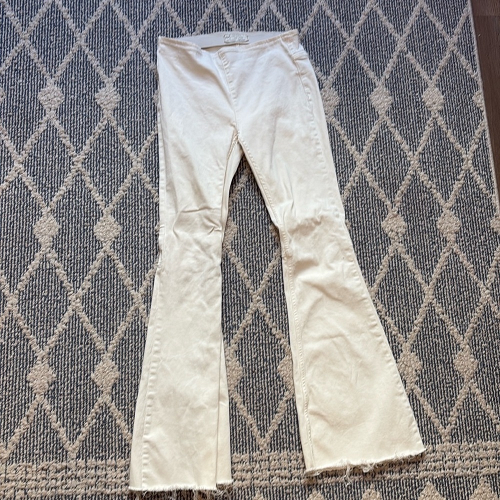 free people never worn cream jeans!